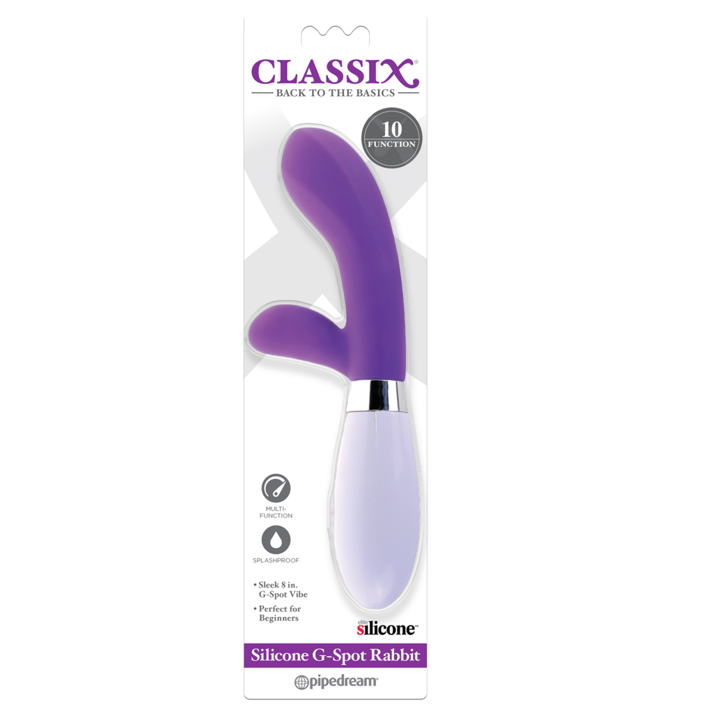 VIBRADOR - Classix Silicone G-Spot Rabbit-Purple